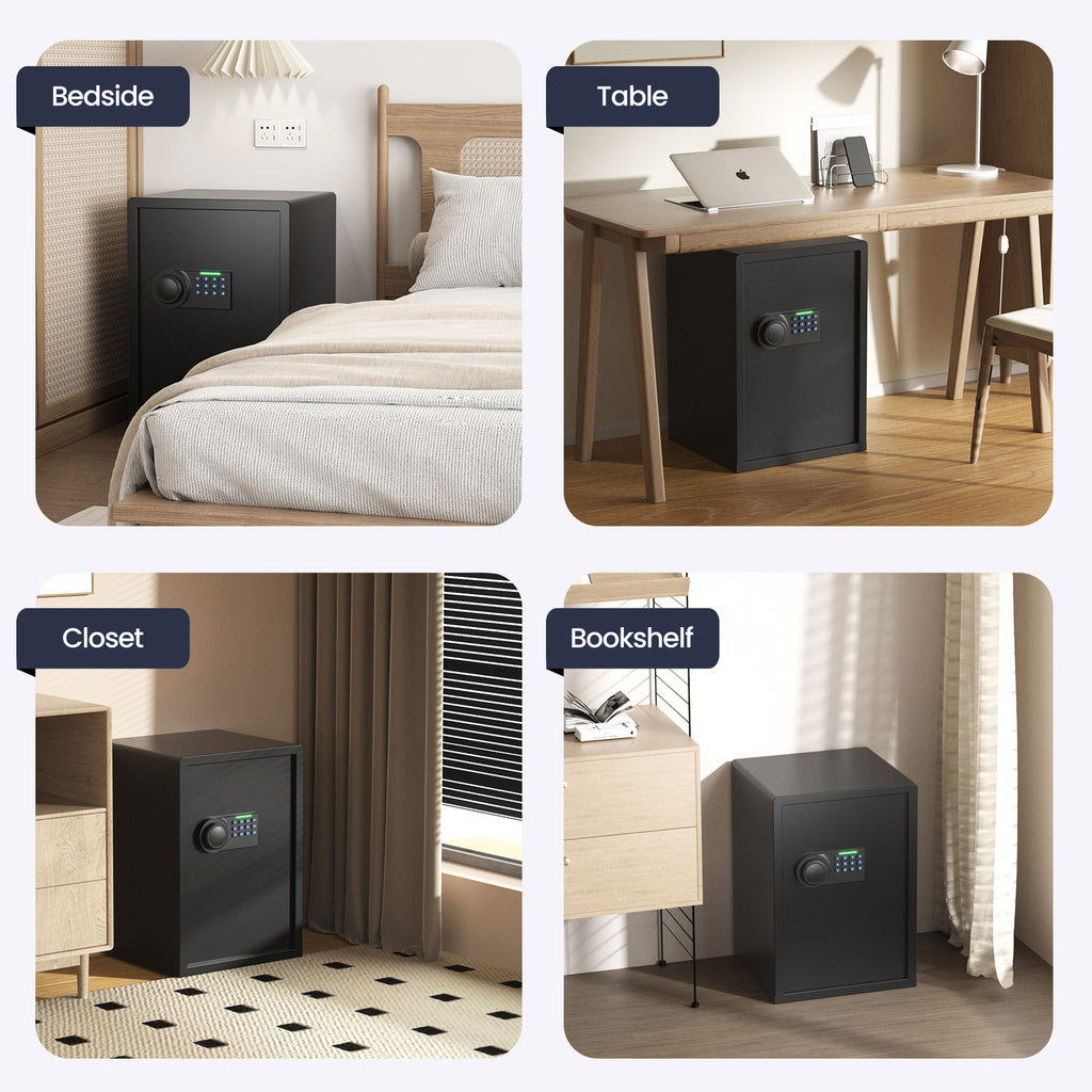 Grimtron Safe Box (1.72 cu. ft.) – Storage Organizer, Silent