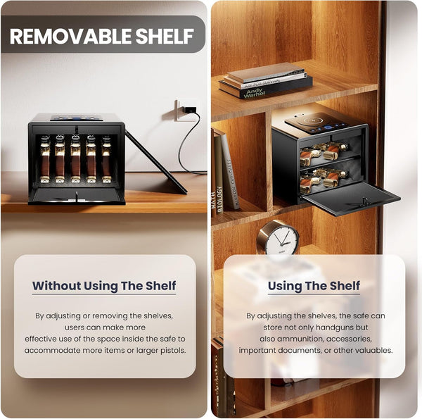 Grimtron Biometric Wireless Charging Gun Safe